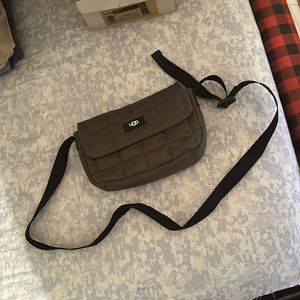 UGG puffer crossbody purse.  Army green.  Only used once.